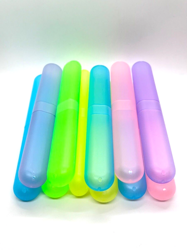 Toothbrush Box Portable Travel Hiking Camping Toothbrush Holder Case Tube 11 PK