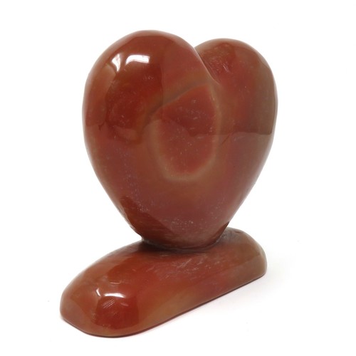 620g Stone Heart - Red Agate - 3.94 inches - Beautiful - Some Flaws - #14 - Picture 2 of 4