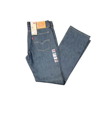 LEVI'S 505 Jeans Bleu Pour Hommes Régulier Pierre Droite Lavage W40 L30