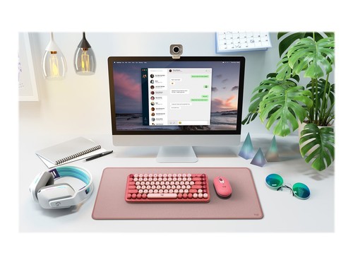 Logitech Genuine POP Keys Wireless Mechanical Emoji Keyboard, Pink Heartbreaker - Picture 7 of 9