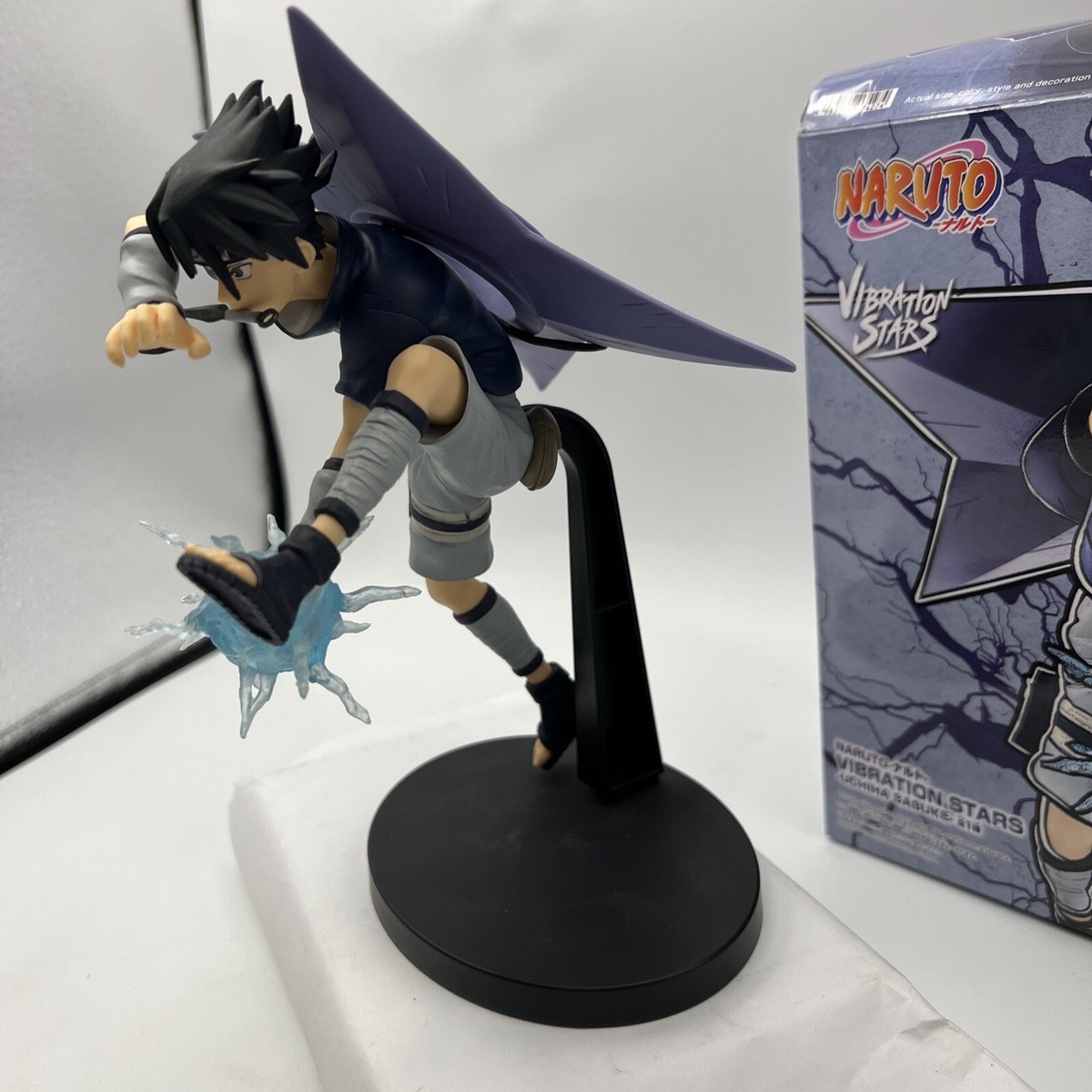 Banpresto Naruto Vibration Stars-Uchiha Sasuke W/Stand As Shown