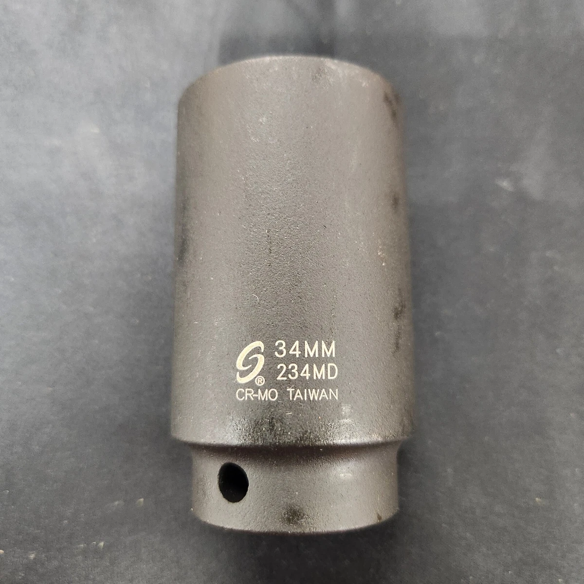 Sunex 234md 1/2-Inch Drive 34mm Deep Impact Socket – Chrome Moly Alloy Steel, Radius Corner Design, Impact Grade For Heavy-Duty Use