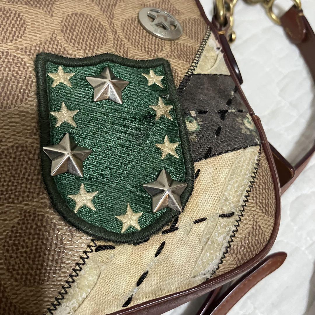COACH × KEITH HARING Shoulder Bag Brown PVC Women's From COACH × KEITH HARING Shoulder Bag Brown PVC Women's From