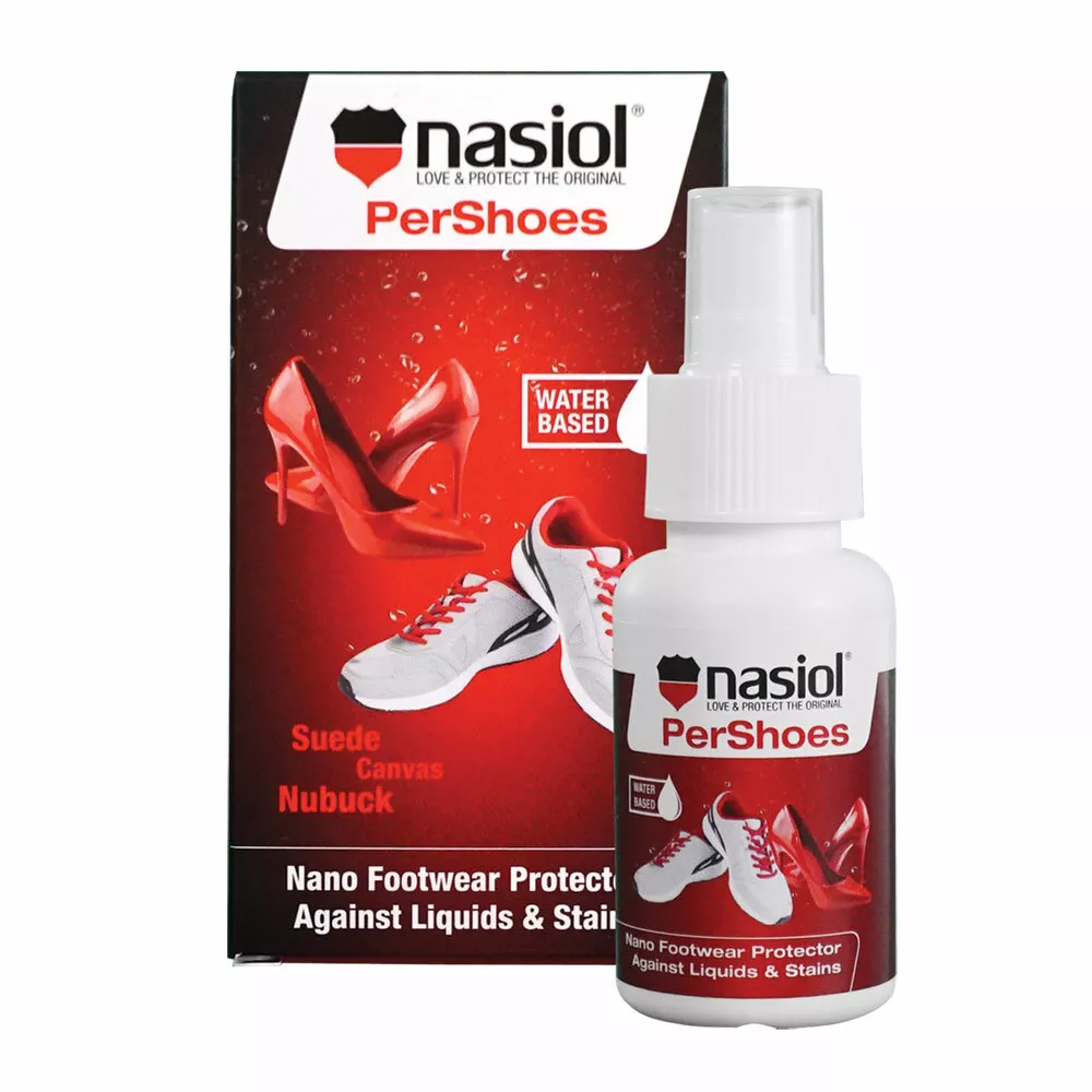 Nasiol PerShoes Nano Shoe Protection Spray, Hydrophobic Spray , Water  Repellent