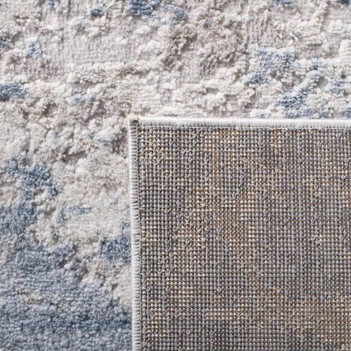 SAFAVIEH Area Rugs 10' x 14' Distressed Abstract Polypropylene Amelia Gray/Blue - Picture 5 of 9
