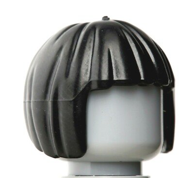 NEW LEGO - Figure Hair - Female - Bob Cut Black x1 - Madame Maxime Nya Quorra