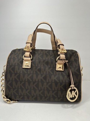 MICHAEL Michael Kors Medium Grayson Logo Satchel - Picture 8 of 8