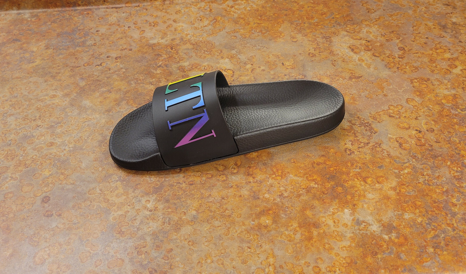 New! Valentino Garavani 'VLTN' Rainbow Slide Sandal Mens 11 US 44 Eur. MSRP  $290 | eBay