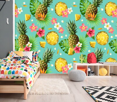 3D Pineapple Leaves O189 Wallpaper Wall Murals Removable Wallpaper Sticker Eve