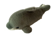 Weighted Grey Dolphin with 3 lbs Plush Stuffed Animal, washable fish, autism toy