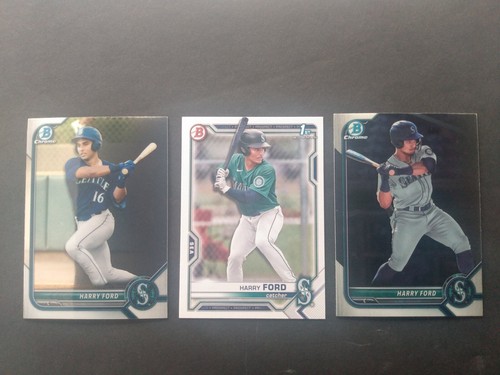 Harry Ford Rookie Card Lot. Seattle Mariners