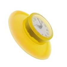 Waterproof Kitchen Bathroom Shower Clock Suction Cup Mirror,