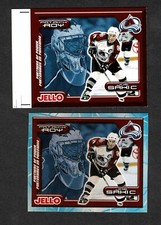 1999-00 Kraft Partners of Power O/S Proof, Avalanche's Patrick Roy & Joe Sakic