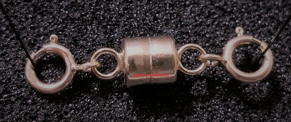 (3) 4.5mm TINY 14k Rose GOLD FILLED MAGNETIC CLASP Extender DOUBLE 5mm Spring - Image 2 of 4