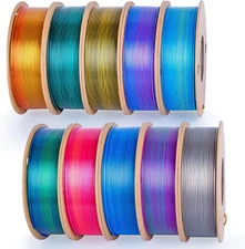 3D Printer Filament Bundle Silk PLA Filament 1.75Mm Pack 3D Printing Filament Pa