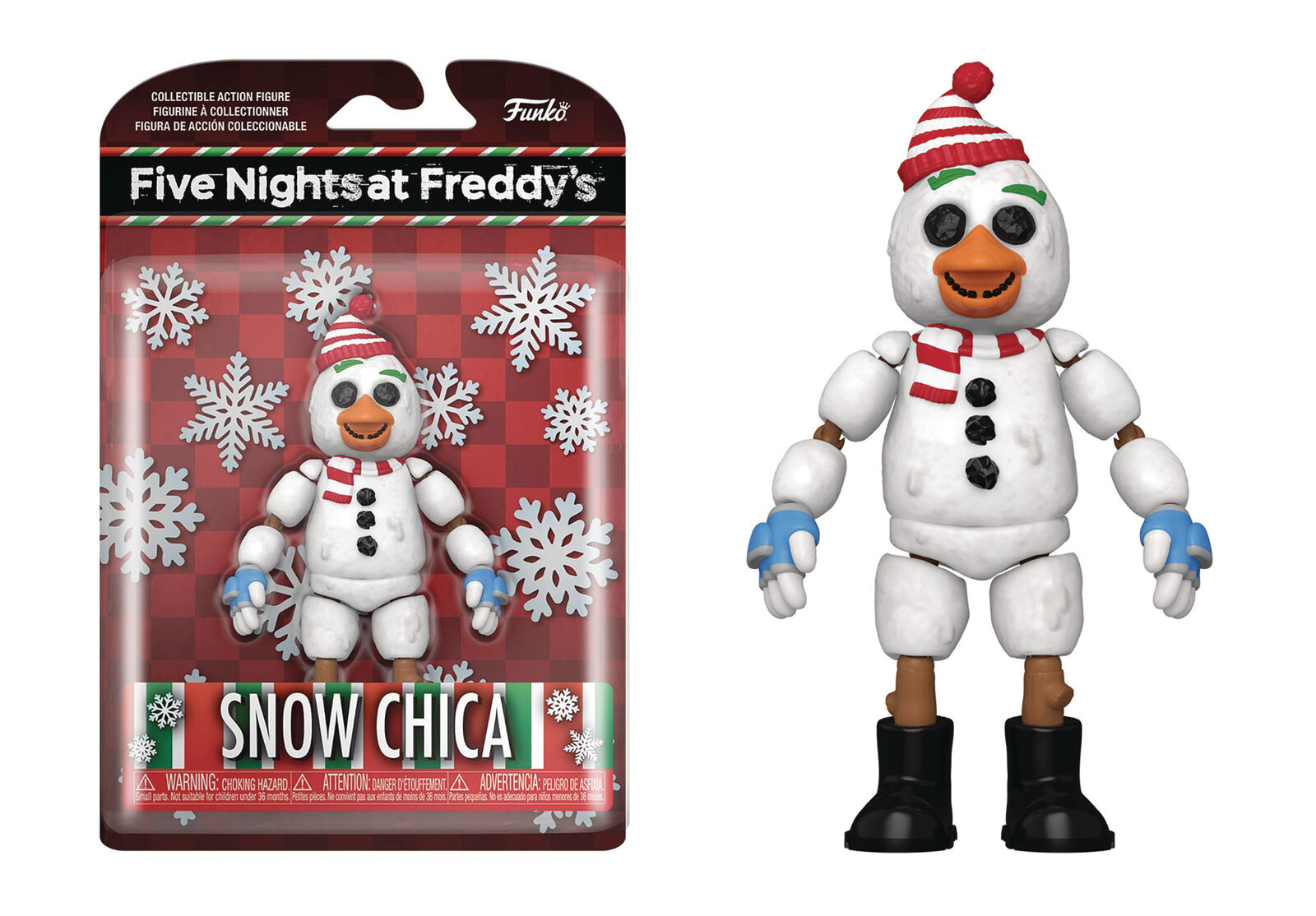 Funko POP! Games: Five Nights at Freddy's: Holiday Season Snow Chica 4.9-in  Vinyl Figure