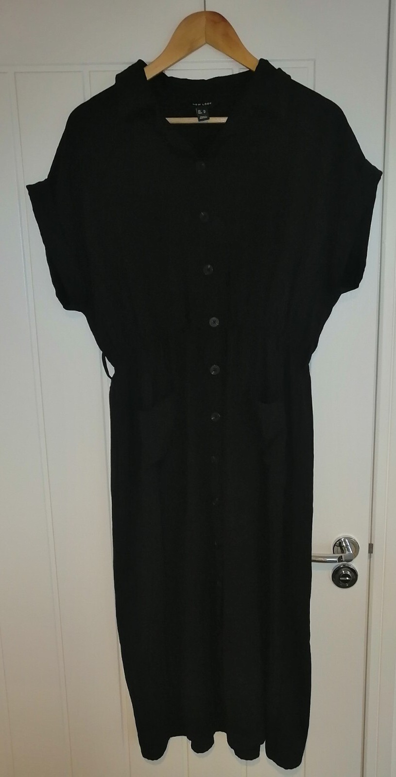 New Look Military Style Black Dress Size 16 Used eBay
