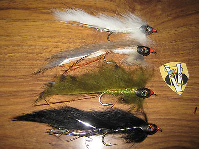 V Fly Size 4 Ultimate Rio Grande Skull-Head Wooly Bugger Sea Trout Flies