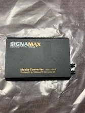 Signamax Media Converter 065-1100NS 100baseTX to 100BaseFX (no power adapter)