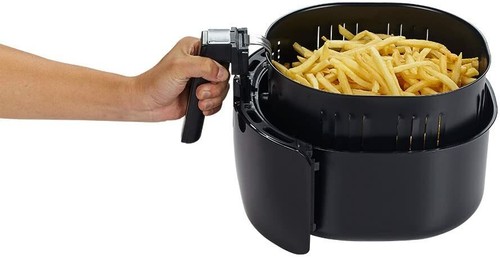 1700-Watt 5.8-QT 8-n-1 Multifunctional Digital Air Fryer with Recipe Book, Black - Picture 4 of 5