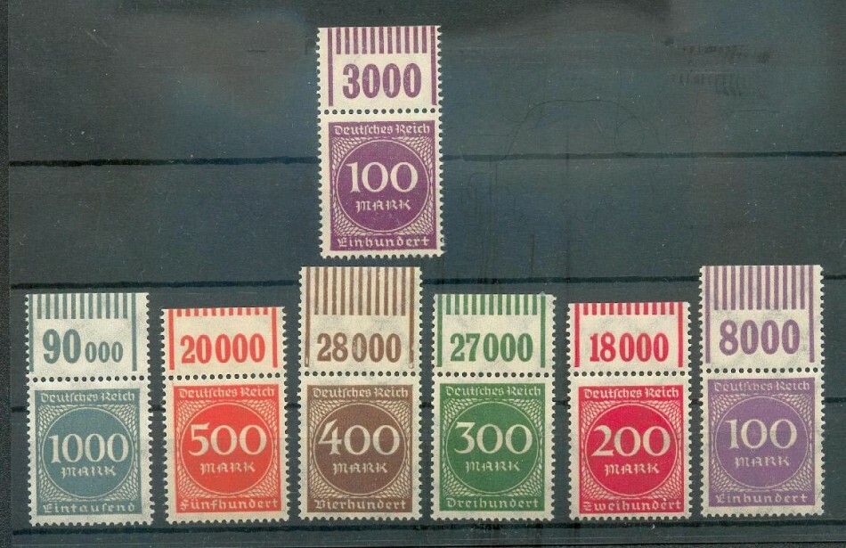 DR-Infla 268A,B/73 Oberrand Set** MNH Postfrisch (70836)