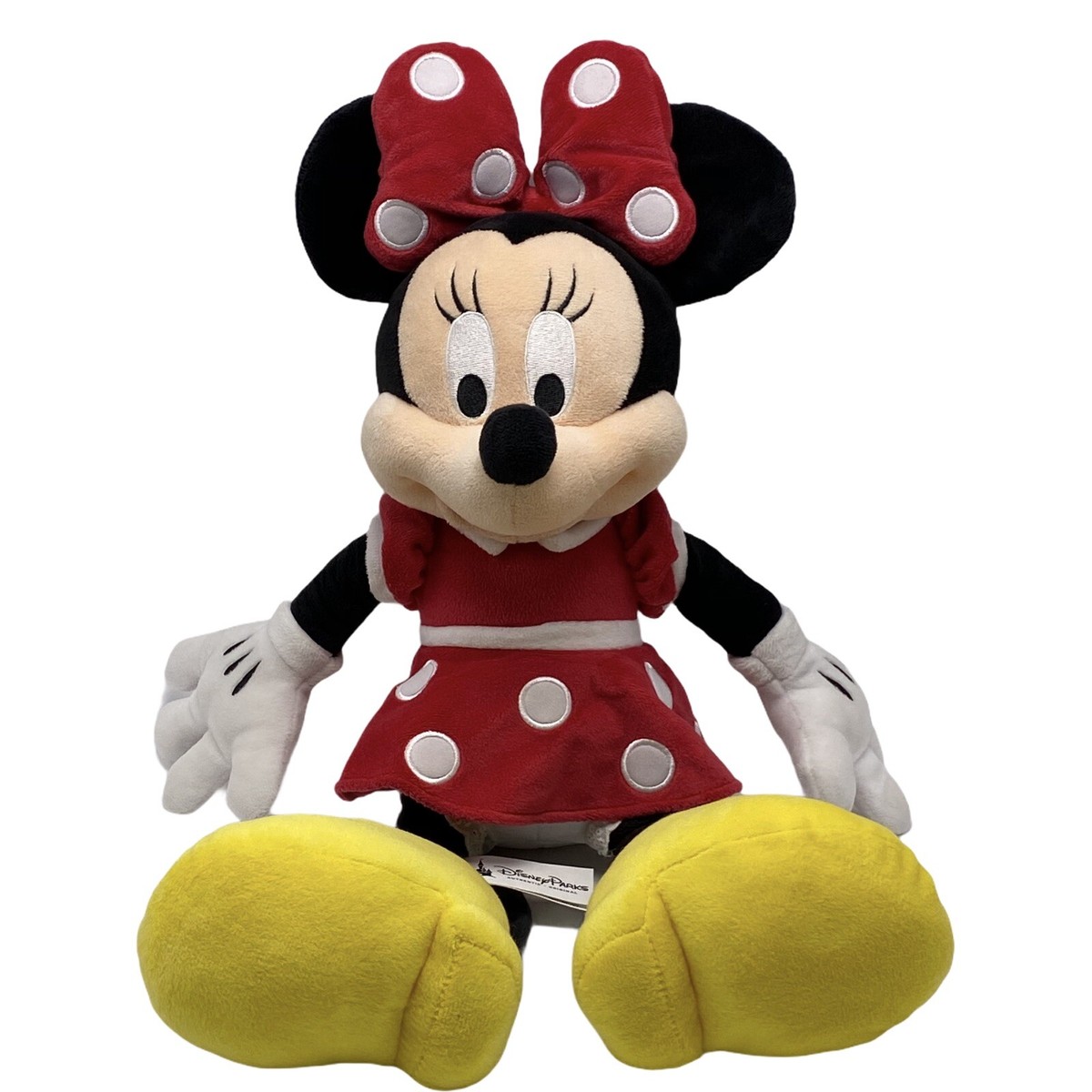 Disney Parks Minnie Mouse Classic Plush 18 inch tall Red Dress