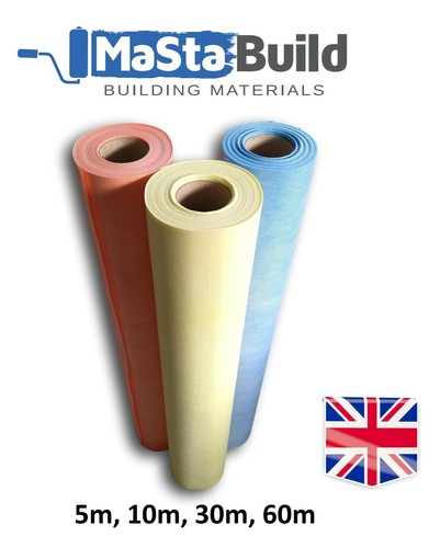 5m - 60m Waterproofing Tanking Membrane Matting BLUE YELLOW ORANGE shower bath - Afbeelding 1 van 15