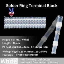 26-24 AWG Heat Shrink Solder Seal Wire Connectors Waterproof Terminals 50/200PCS