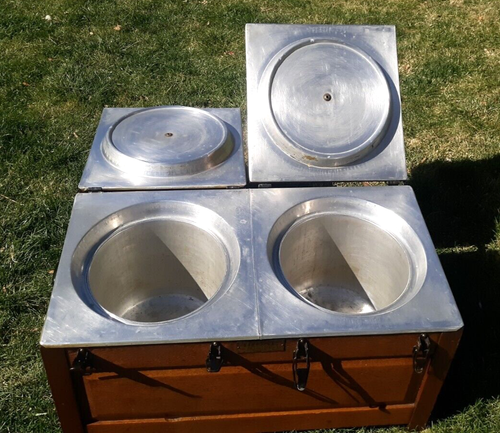 Excellent 1914 "The Toledo Cooker Co." IDEAL, Tiger Oak Double Cooker - Picture 8 of 14