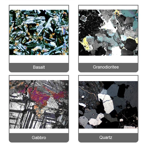 Fiocchi di macinazione geologici 30um preparati minerale roccia esemplare microscopio diapositive - Foto 9 di 9
