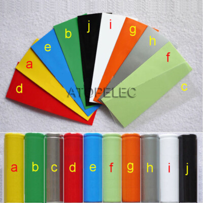 10-100pcs Single AAA Battery Wrap PVC Heat Shrink Tubing Pre-cut Precut