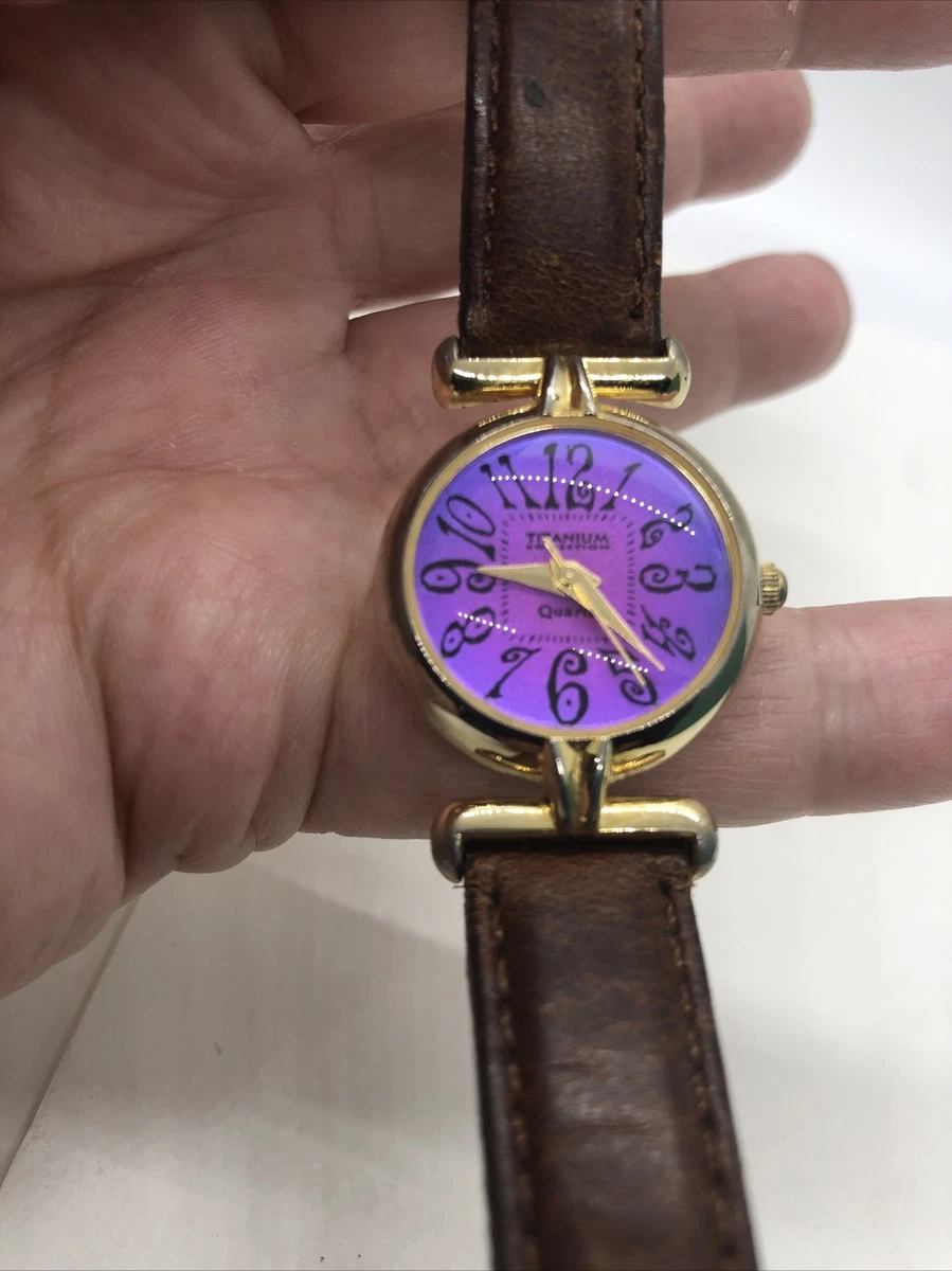 Purple face watch sale