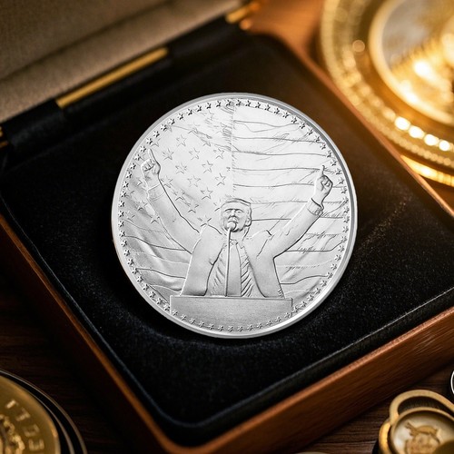 1 Feinunze Trump 47th President .999 Feinsilbermedaille - Bild 8 von 12
