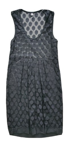 Only Hearts Helena Stuart L Black Dot Sheer Lingerie Dress Swim Suit Cover Up