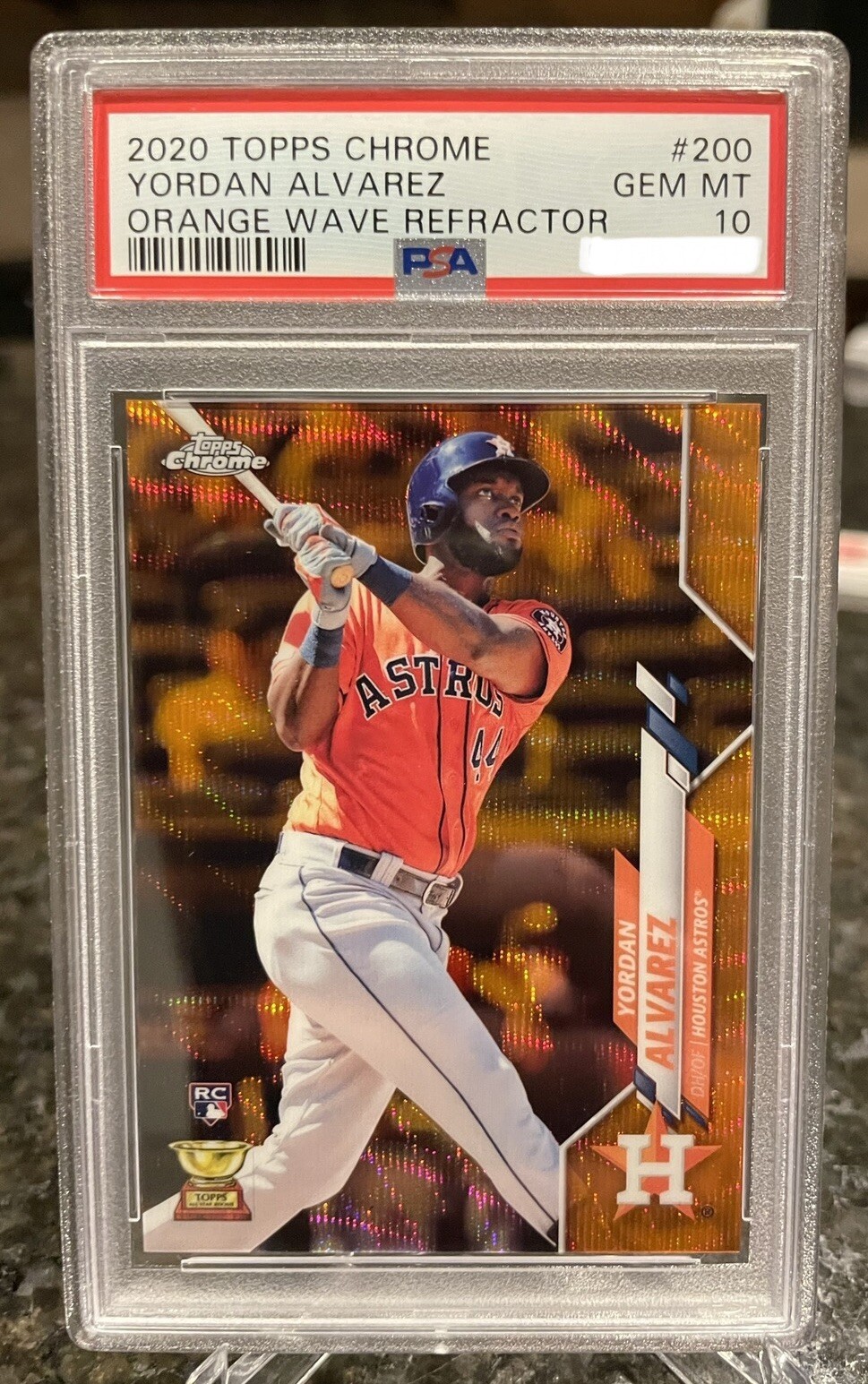 YORDAN ALVAREZ 2020 Topps Chrome #200 Orange Wave Refractor RC /25 PSA 10 🔥🔥🔥