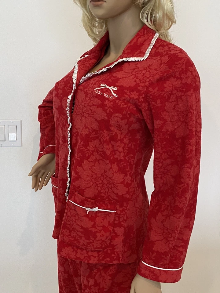 Juego de Pijama Vera Wang Talla Pequeña-Mediana Rojo Muy Buen Estado Foto 3 de 4