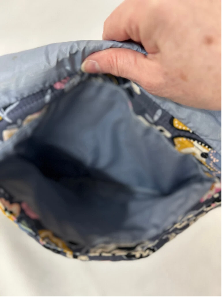 Borsa a tracolla donna Vera Bradley grigio medio floreale usata