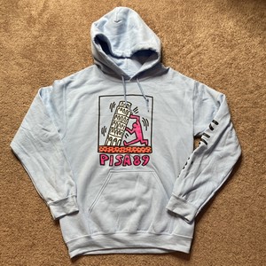 purple keith haring sweatshirt