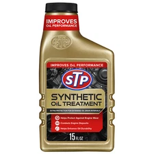STP SYNTHETIC OIL TREATMENT Protect Against Engine Wear ENHANCE OIL DURABILITY