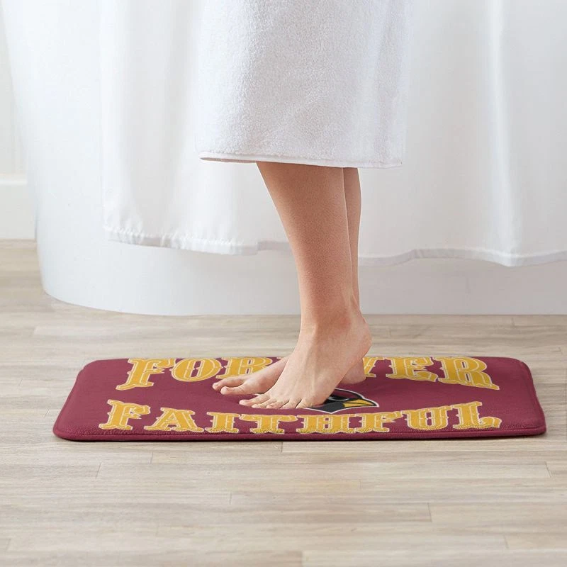 Forever Faithful Arizonna Cardinals Floor Mat Decorative