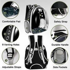 Cat/Dog Carrier, Backpack, Transparent Capsule Bubble for Small Animal