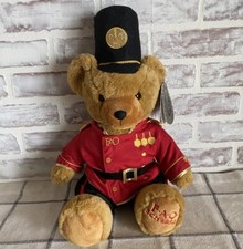 NWT FAO Schwarz Toy Soldier Teddy Bear Stuffed Plush Animal Nutcracker 18  