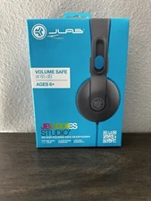 JLab JBuddies Studio Wired Foldable Kids Headphones On-Ear Volume Limiter School