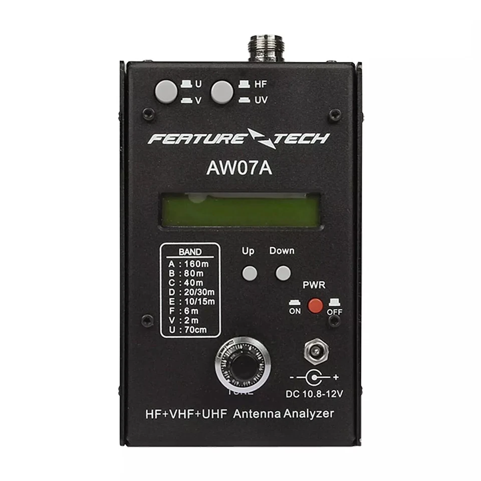 Analizador de antena HF VHF UHF Medidor SWR Probador de impedancia de RF Analizador de frecuencia Foto 2 de 4