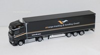 Herpa 953504 Mb Actros ´18 Bigsp. Lowl.-Koffer-Sattel - Aircargo Trucking 1:87