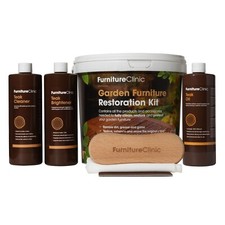 Garden Furniture Restoration Kit | Teak Wood Care | Cleaner Brightener Restorer