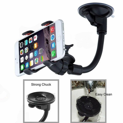 360°-Rotatable Car Suction Phone/GPS Holder Dashboard Windscreen Mount Universal - 第 6/12 張圖片