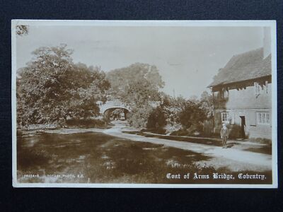 Warwickshire COVENTRY Wappenbrücke um 1914 RP Postkarte von David Burdett