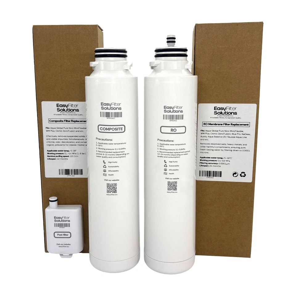 EasyFilter Filtersatz Composite + RO + Hygienenachfilter für Aqua-Global - Bild 3 von 4