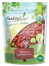 Organic Goji Berries - Non-GMO, Raw, Vegan - by Food To Live
